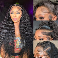 30”13"x4" HD Lace Deep Wave Frontal Wig #1B
