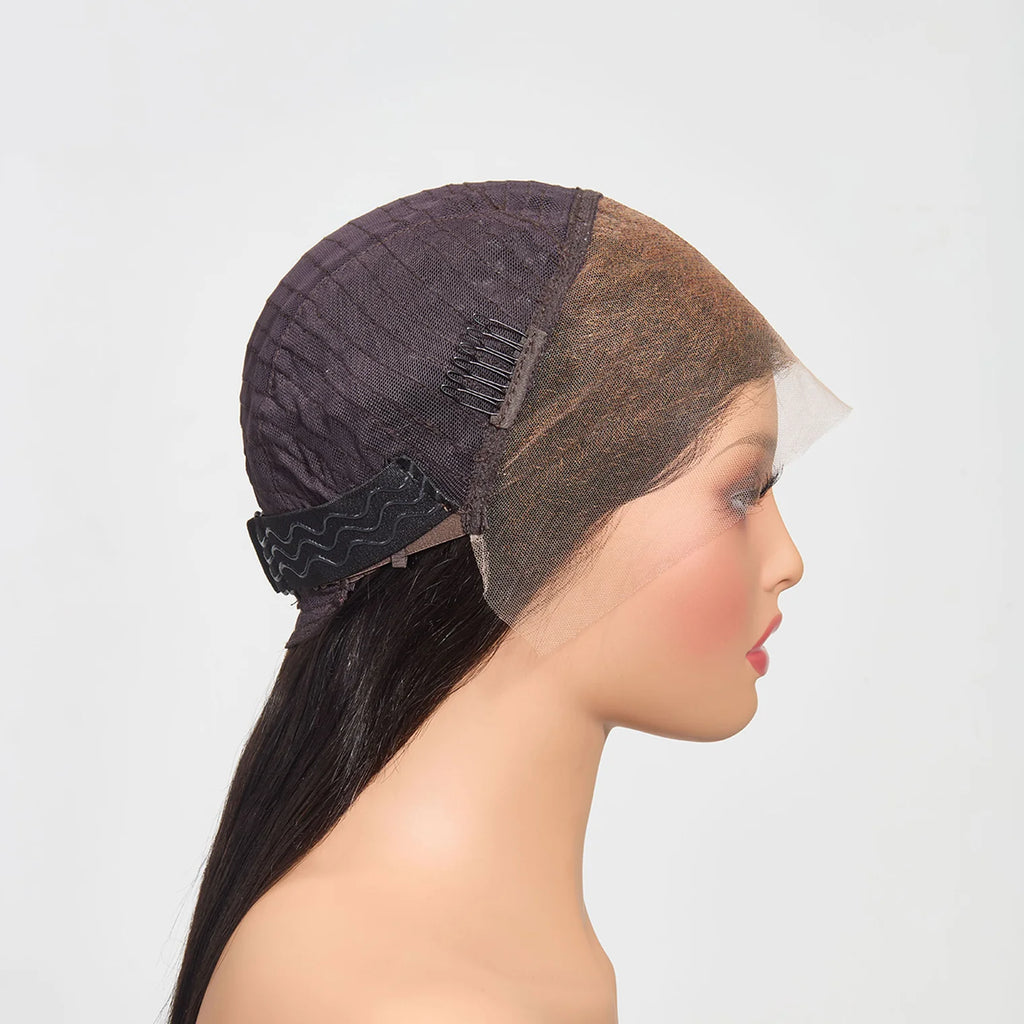 30” 13"x4" HD Lace Straight 180% Frontal Wig #1B