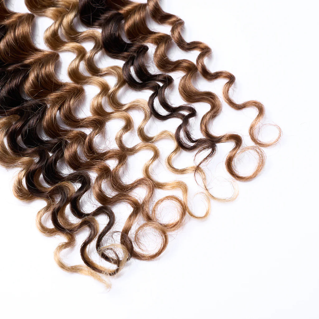 20inch Deep Wave Bulk Hair For Braiding #P4/27 Color