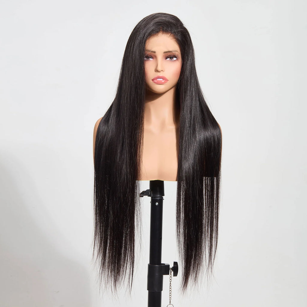 30” 13"x4" HD Lace Straight 180% Frontal Wig #1B