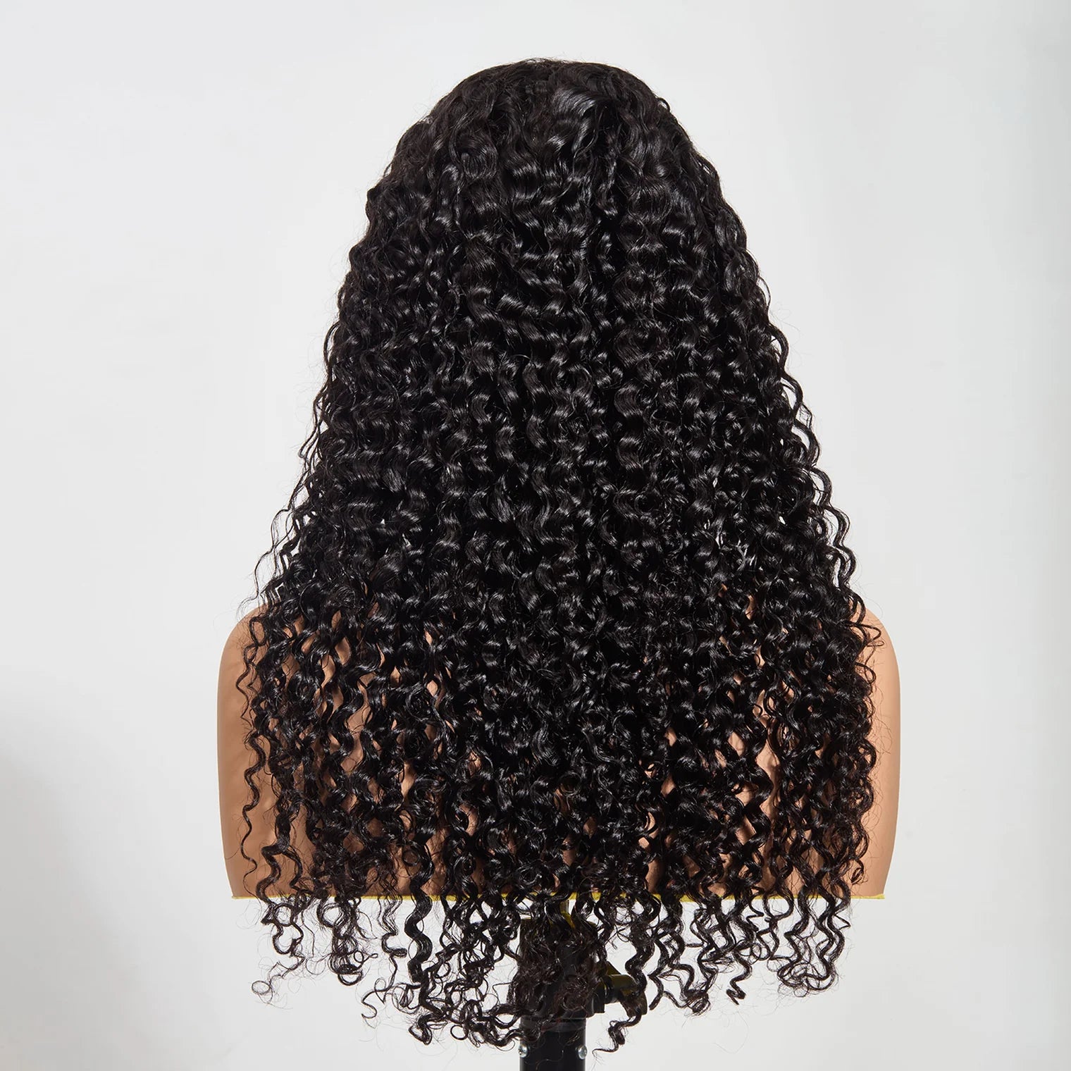28”13"x4" Water Wave 200% Transparent Lace Frontal Wig #1B