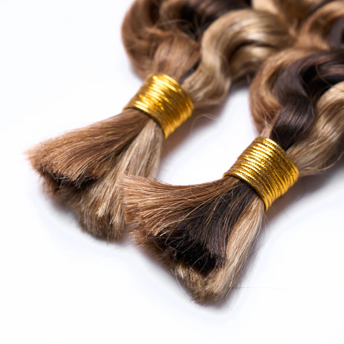 20inch Deep Wave Bulk Hair For Braiding #P4/27 Color