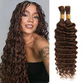 20inch Deep Wave Bulk Hair For Braiding #4 Color