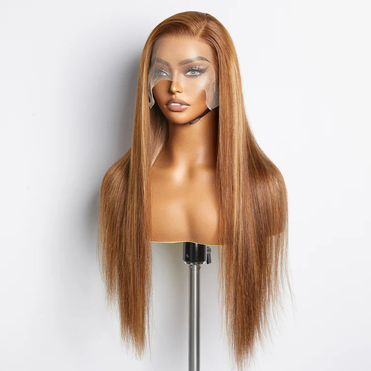 24” 150% Density 13x4 Pre-Plucked Free Part Lace Frontal Wig Straight