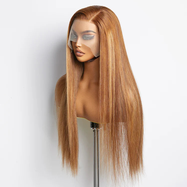 24” 150% Density 13x4 Pre-Plucked Free Part Lace Frontal Wig Straight