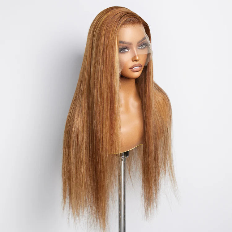 24” 150% Density 13x4 Pre-Plucked Free Part Lace Frontal Wig Straight
