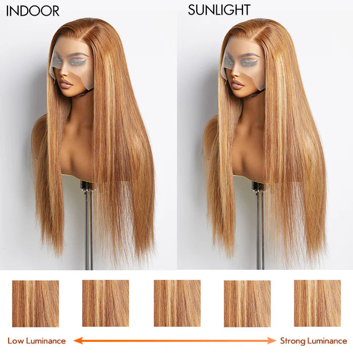 24” 150% Density 13x4 Pre-Plucked Free Part Lace Frontal Wig Straight