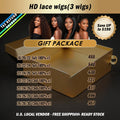 HD Lace Wigs 18" 20" 22" 5x5 180% Density 3 Wigs Gift Package