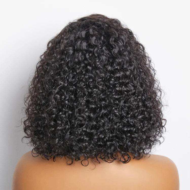 10” 150% Density 13x4 Pre-Plucked Lace Frontal Bob Wig Curly