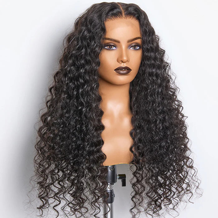 32”180% Density 5x5 Glueless Lace Closure Wig Deep Wave