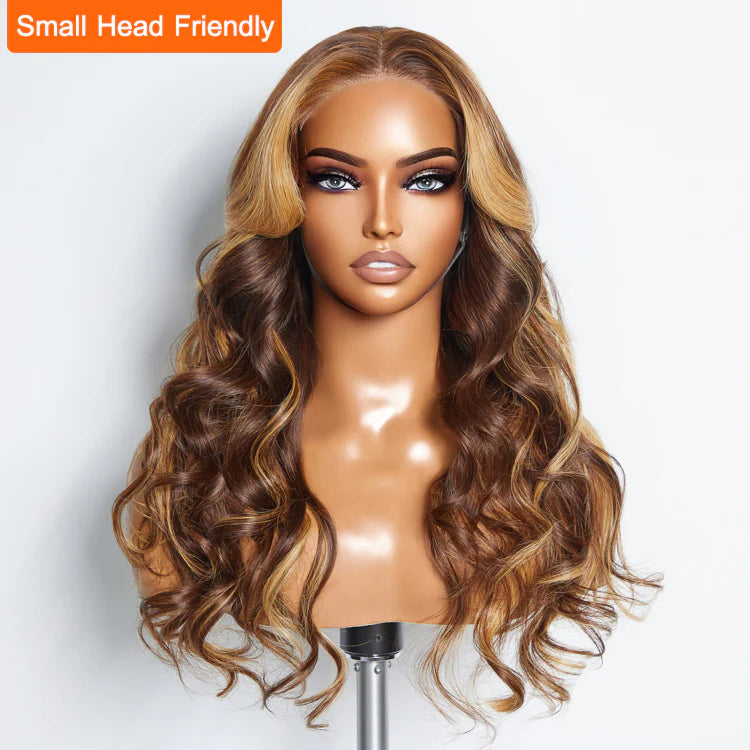 24” Wear and Go Glueless 150% Density 5x5 Lace Closure Wig #4/27 Body Wave