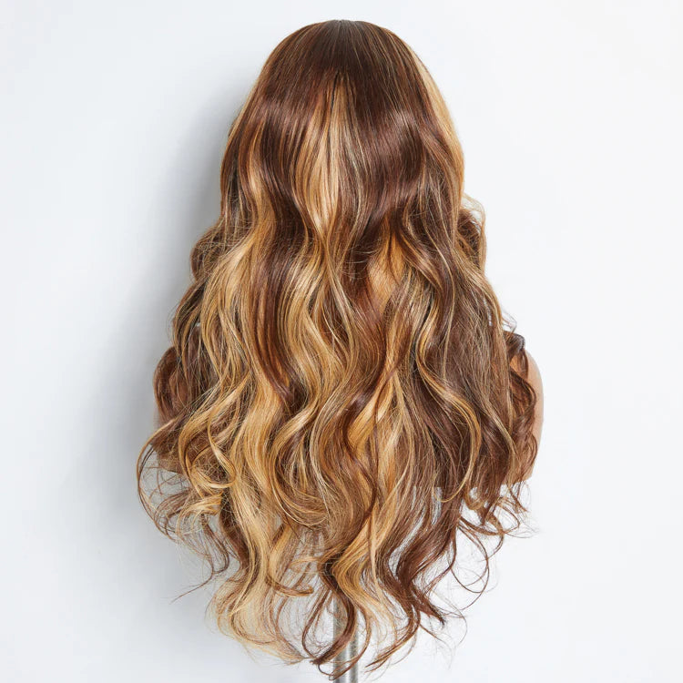 24” Wear and Go Glueless 150% Density 5x5 Lace Closure Wig #4/27 Body Wave