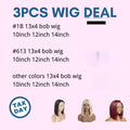 #613 Blonde 3pcs Tax Season Wig Deal】Lace Frontal Wig in Different Lengths & FREE Shipping