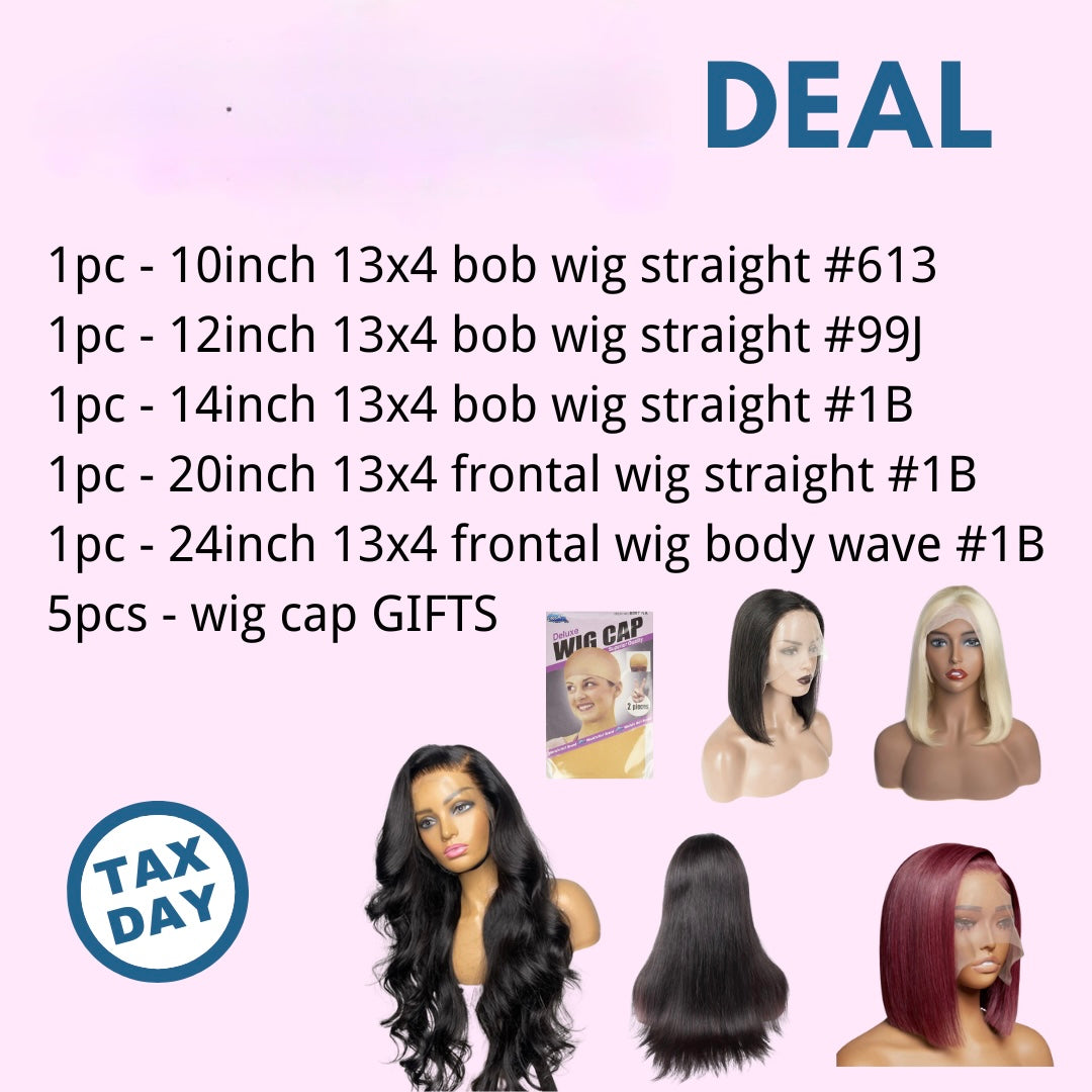 Tax Season Wig Deal】Lace Frontal Wig in Different Lengths & FREE Shipping
