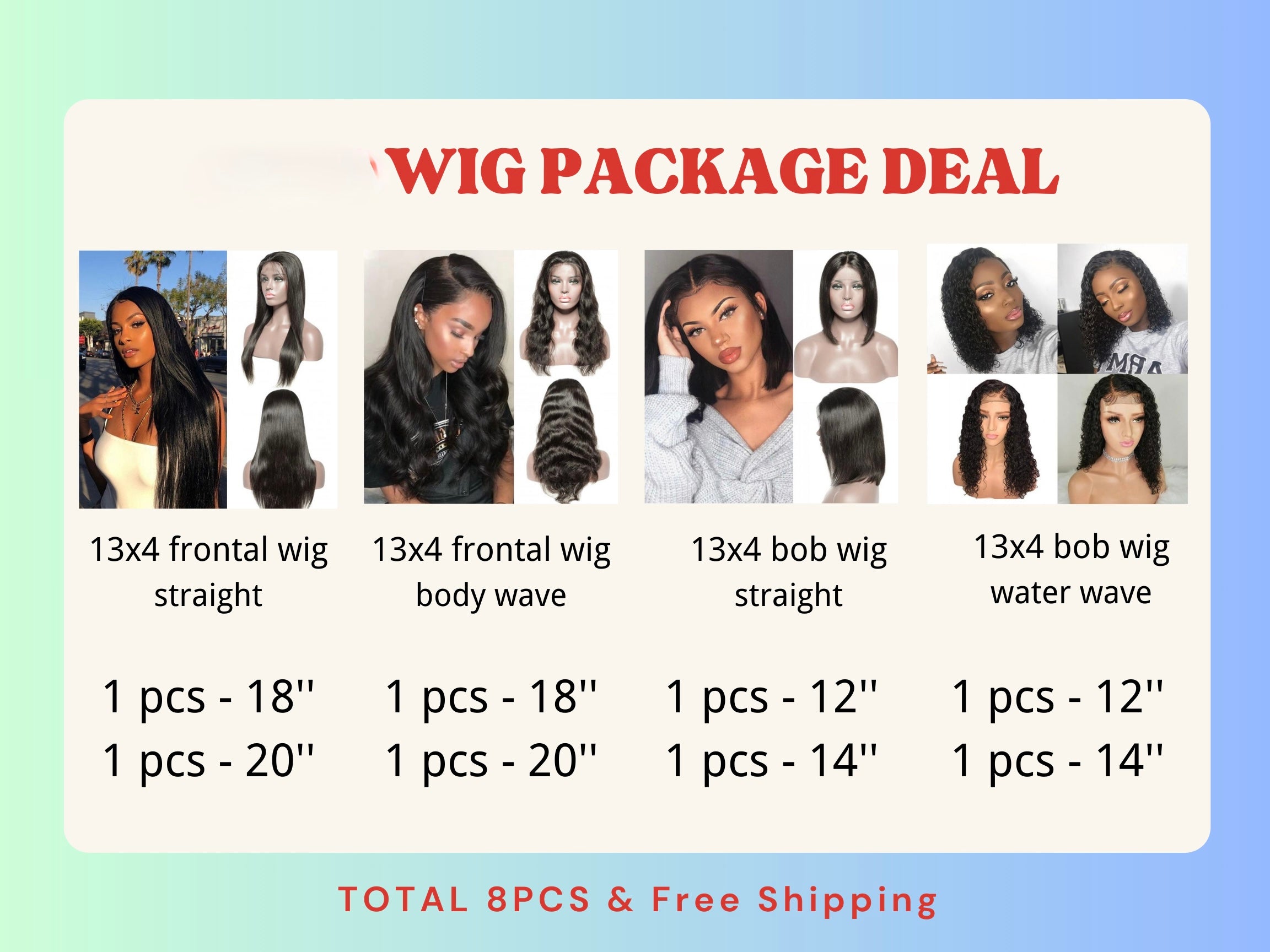 Wholesale Hot Wig Deal】Lace Frontal Wig in Different Lengths & FREE Shipping